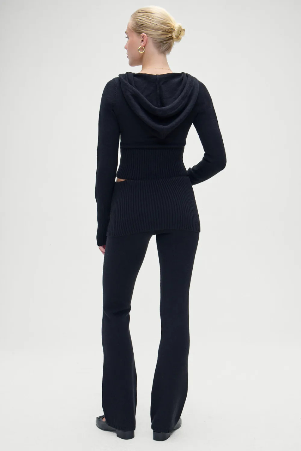 Bottoms|Matching Sets^Frankies Bikinis Aimee Knit Pants Black