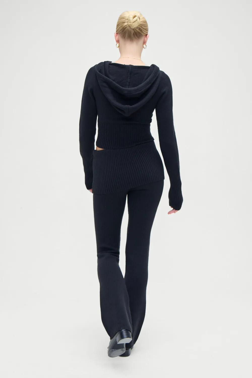 Tops|Matching Sets^Frankies Bikinis Aimee Zip Up Hoodie Black