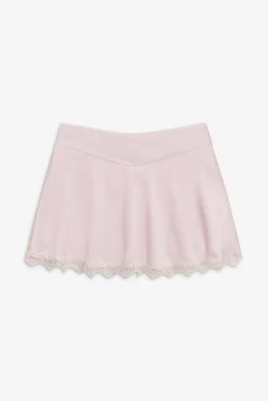 Bottoms|Matching Sets^Frankies Bikinis Angeline Satin Mini Skirt Pink Porcelain
