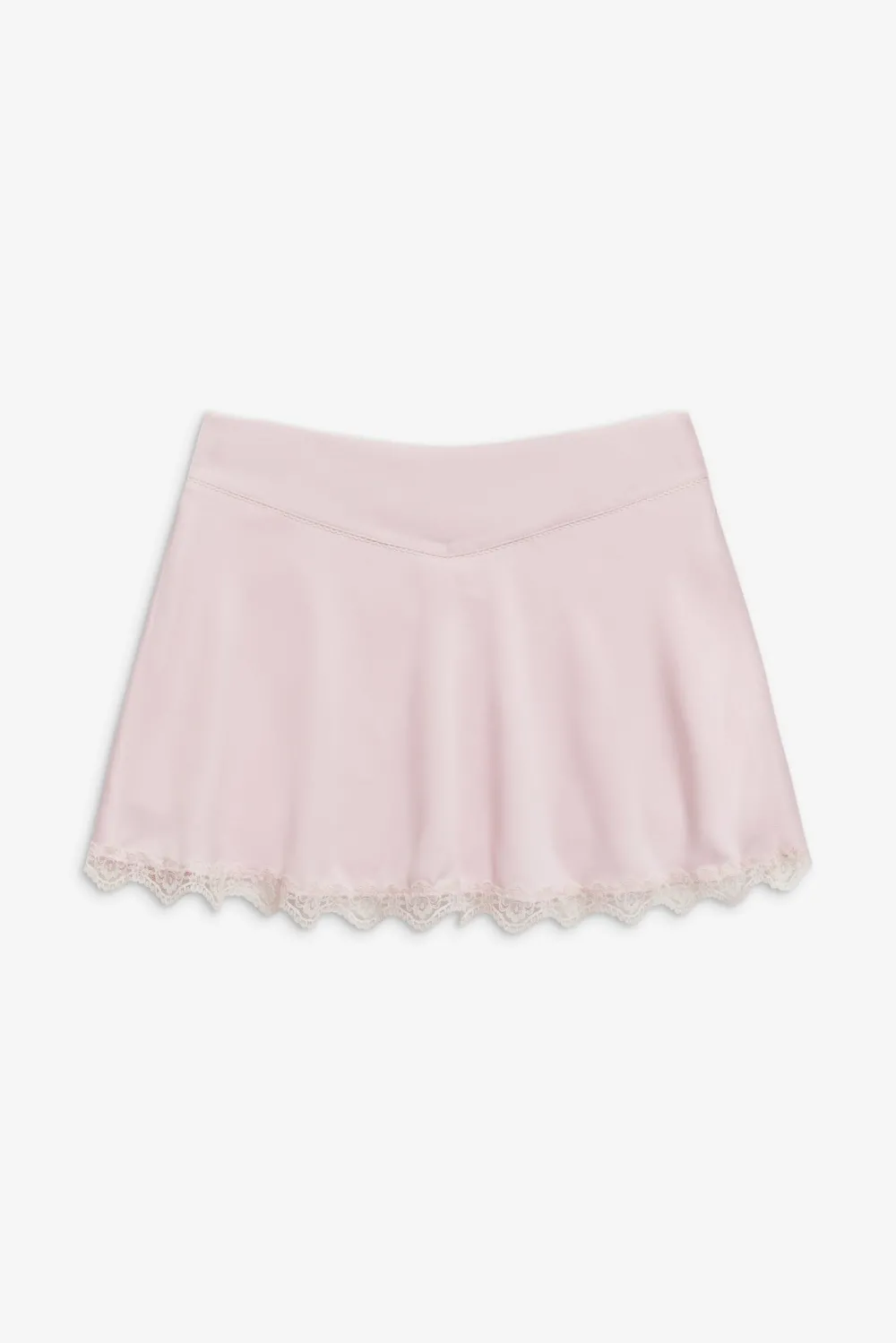 Bottoms|Matching Sets^Frankies Bikinis Angeline Satin Mini Skirt Pink Porcelain