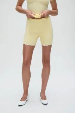 Bottoms|Cloud Knits^Frankies Bikinis Ariel Knit Shorts Vanilla Sugar