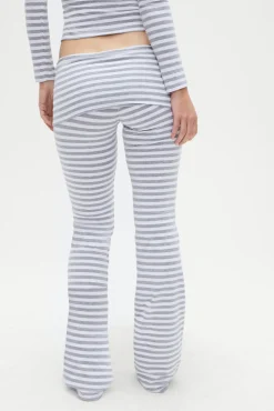 Bottoms|Matching Sets^Frankies Bikinis Avenue Cotton Flare Legging Hazy Stripe