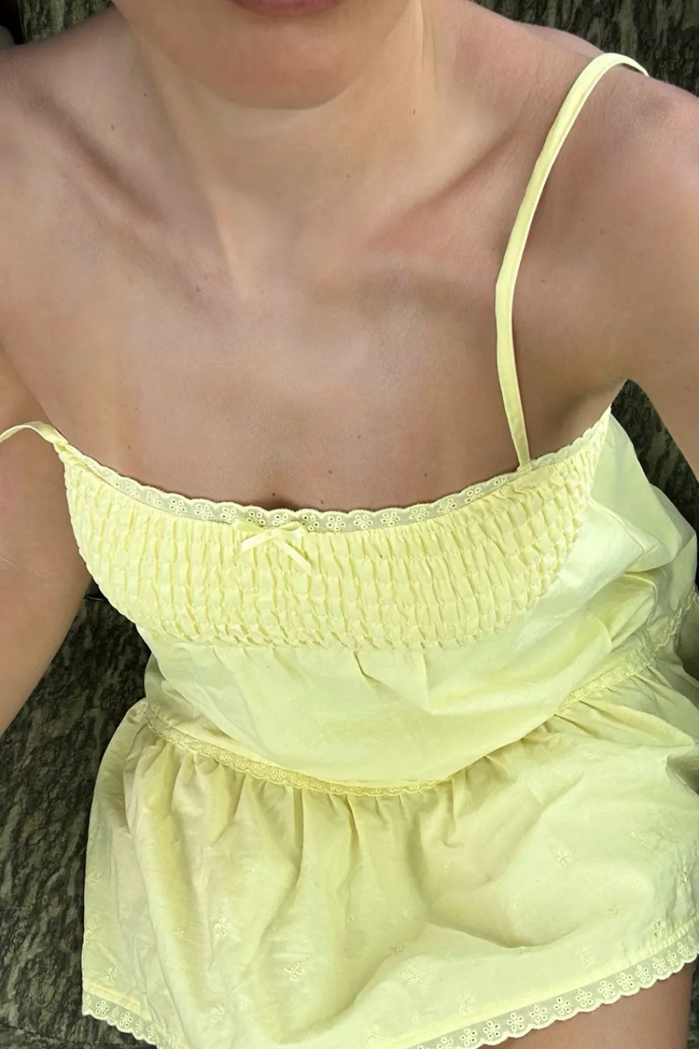 Dresses^Frankies Bikinis Baby Embroidered Mini Dress Honey Butter