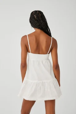 Dresses^Frankies Bikinis Baby Embroidered Mini Dress White