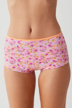 Bottoms^Frankies Bikinis Basket Floral Booty Short Queen's Bath