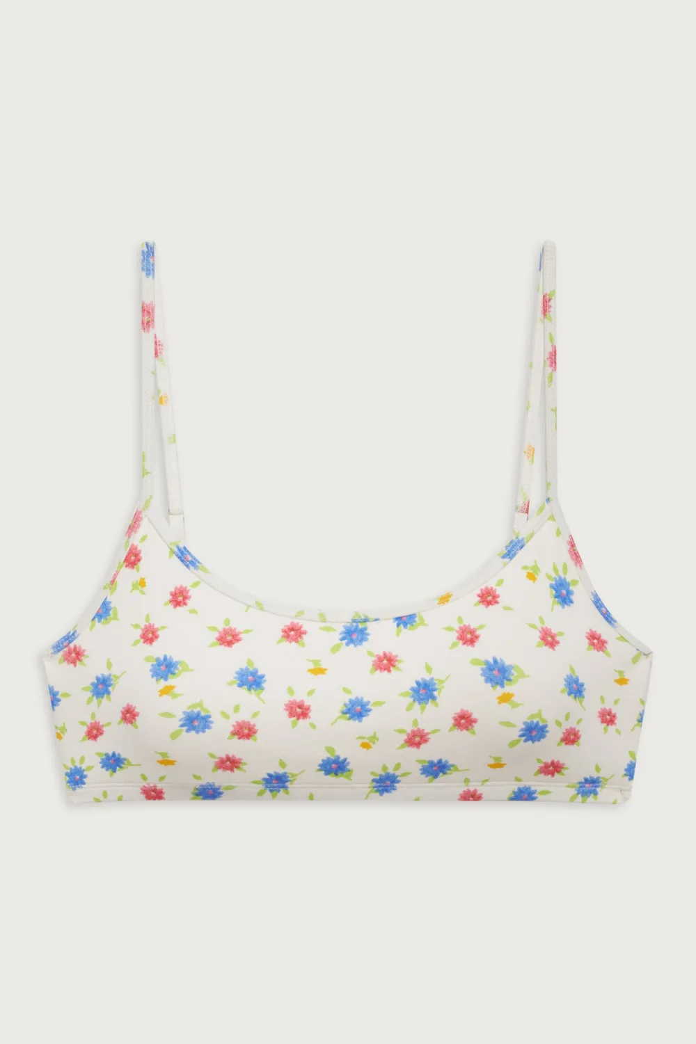 Tops|Bikinis^Frankies Bikinis Bay View Floral Bralette Bikini Top Water Blossom