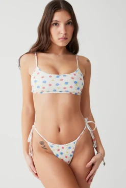 Tops|Bikinis^Frankies Bikinis Bay View Floral Bralette Bikini Top Water Blossom