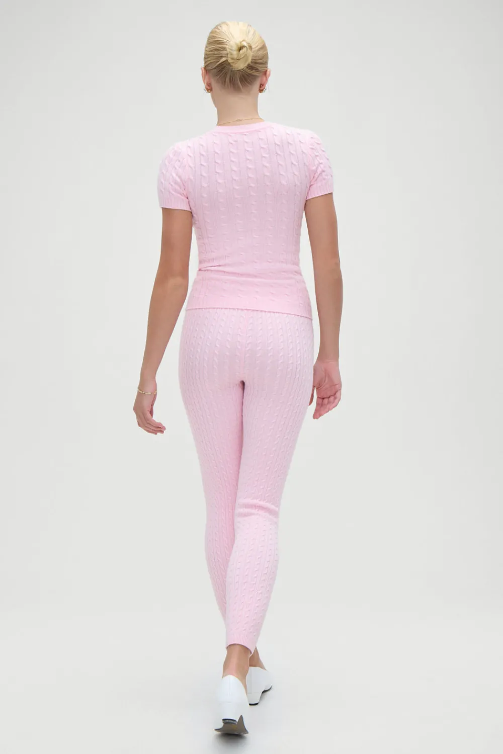 Bottoms|Cloud Knits^Frankies Bikinis Bodin High Waisted Leggings Cozy Pink