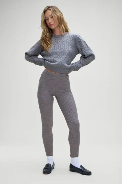 Bottoms|Cloud Knits^Frankies Bikinis Bodin High Waisted Leggings Rain Cloud
