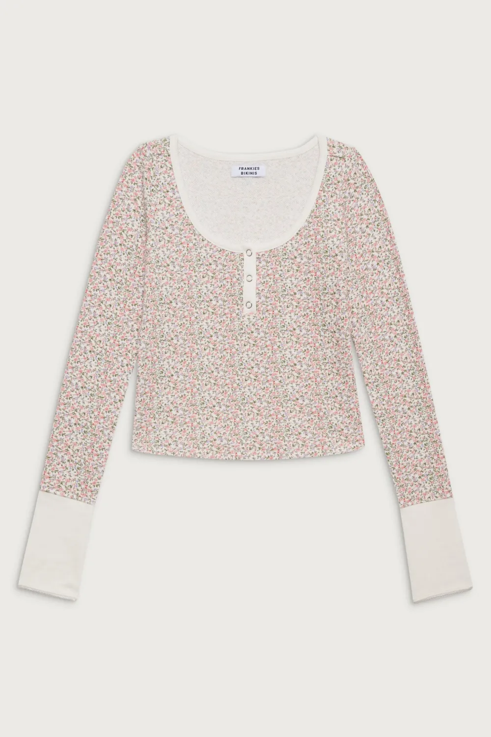 Tops^Frankies Bikinis Cabin Long Sleeve Waffle Shirt Baby Blanket