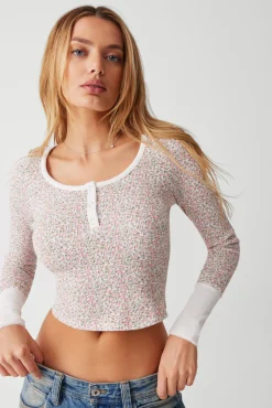 Tops^Frankies Bikinis Cabin Long Sleeve Waffle Shirt Baby Blanket