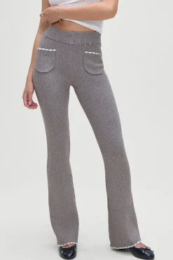 Bottoms|Cloud Knits^Frankies Bikinis Camden Knit Pants Rain Cloud