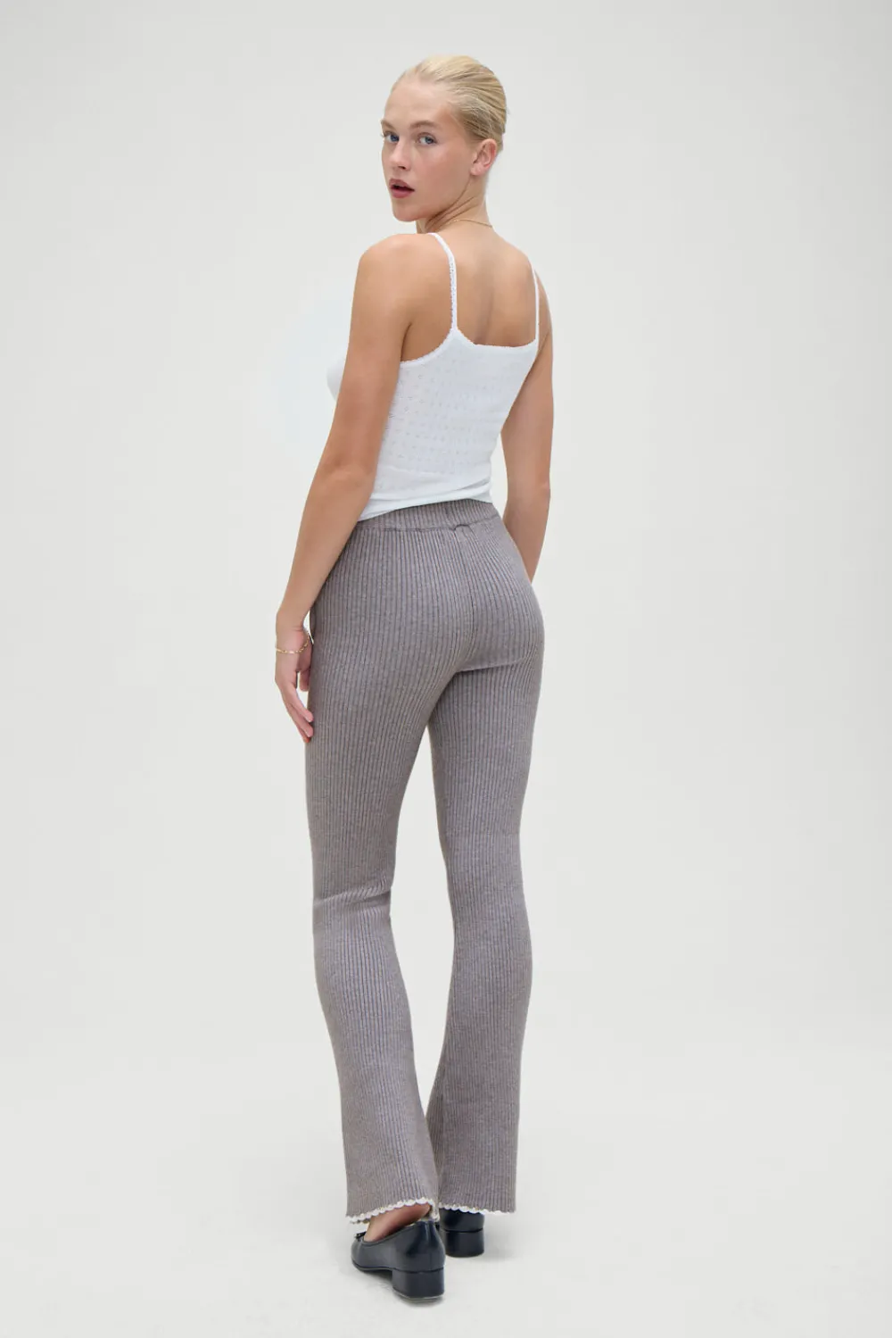 Bottoms|Cloud Knits^Frankies Bikinis Camden Knit Pants Rain Cloud