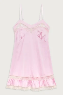 Dresses^Frankies Bikinis Carson Satin Mini Dress English Rose