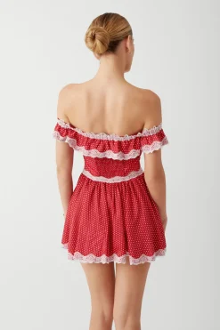 Dresses^Frankies Bikinis Charli Mini Dress Scarlet Dot
