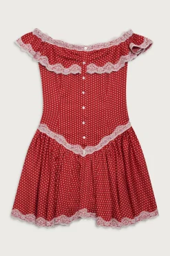 Dresses^Frankies Bikinis Charli Mini Dress Scarlet Dot