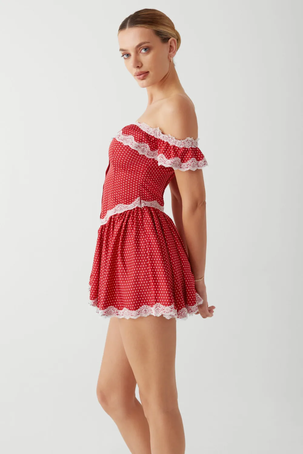 Dresses^Frankies Bikinis Charli Mini Dress Scarlet Dot