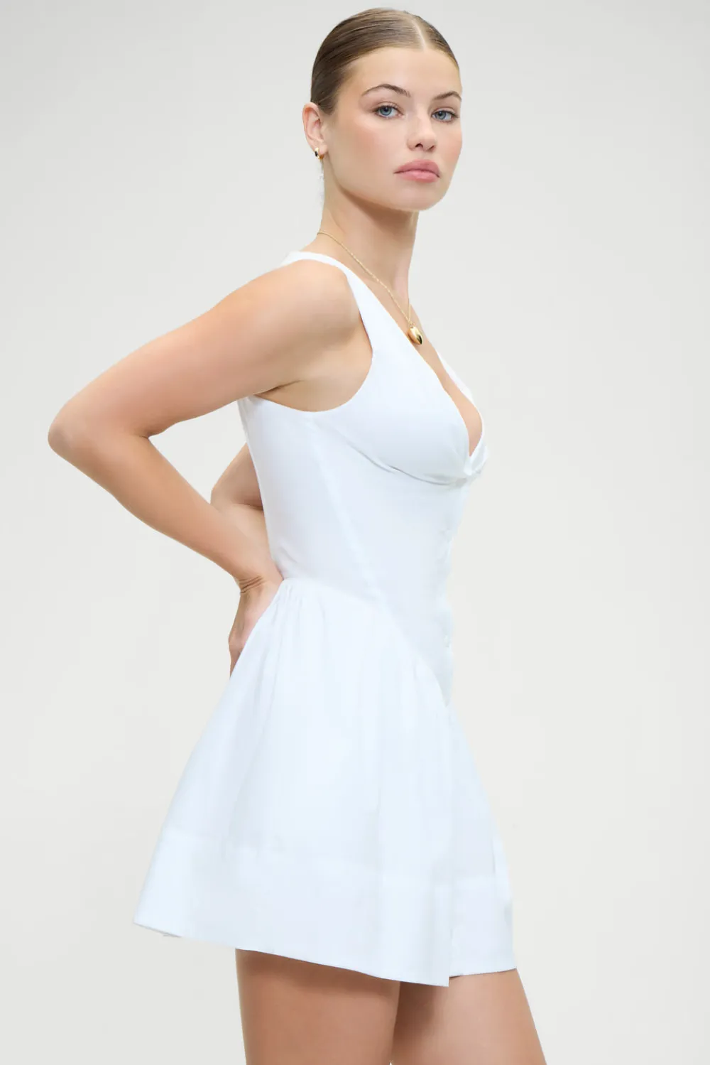 Dresses^Frankies Bikinis Charlotte Corset Mini Dress White