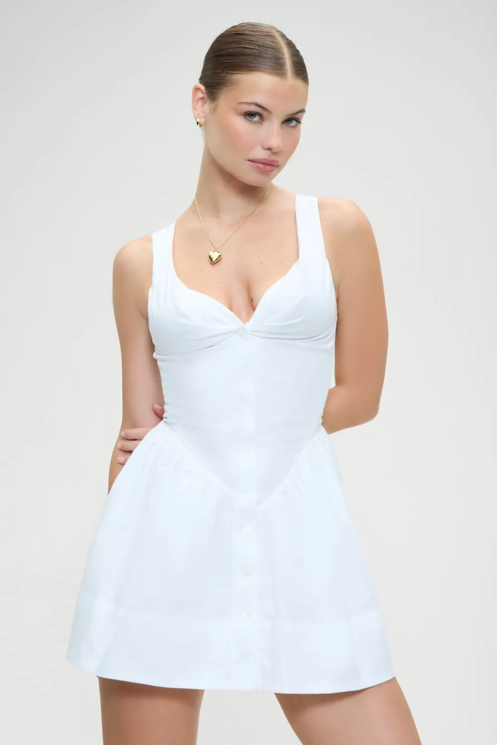 Dresses^Frankies Bikinis Charlotte Corset Mini Dress White