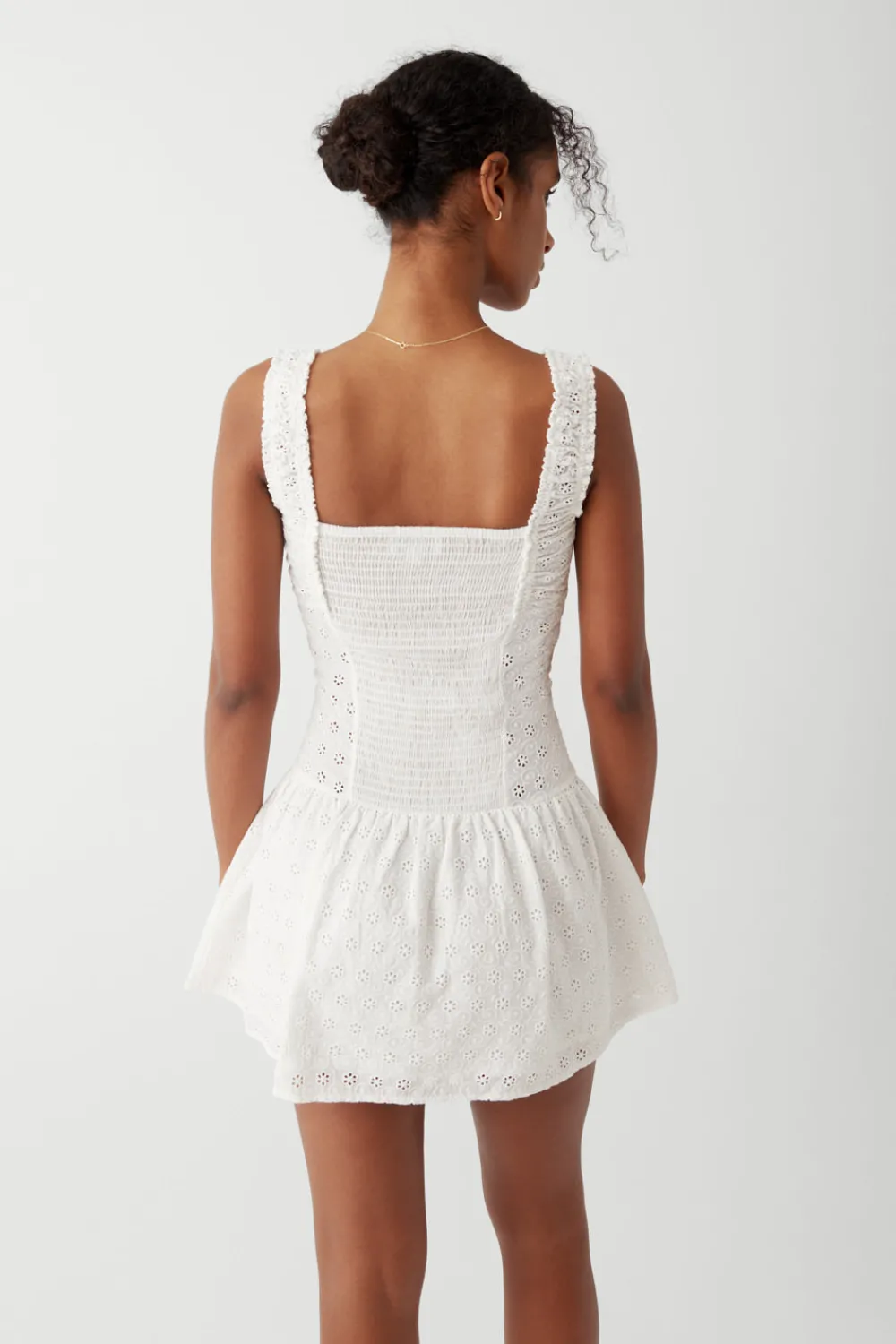 Dresses^Frankies Bikinis Christa Eyelet Mini Dress Angel's Wing