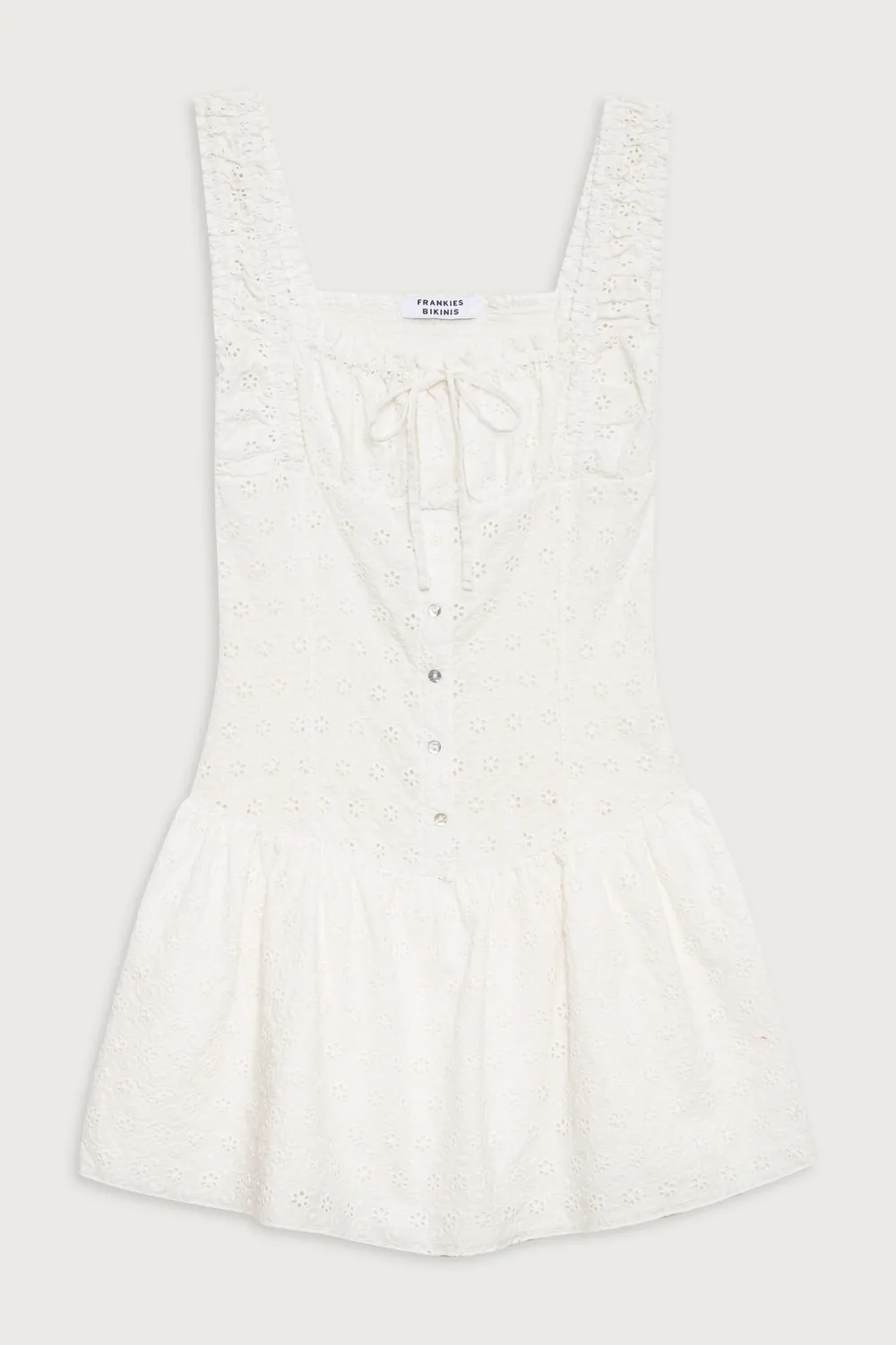 Dresses^Frankies Bikinis Christa Eyelet Mini Dress Angel's Wing