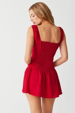 Dresses^Frankies Bikinis Christa Ruffle Mini Dress Romance