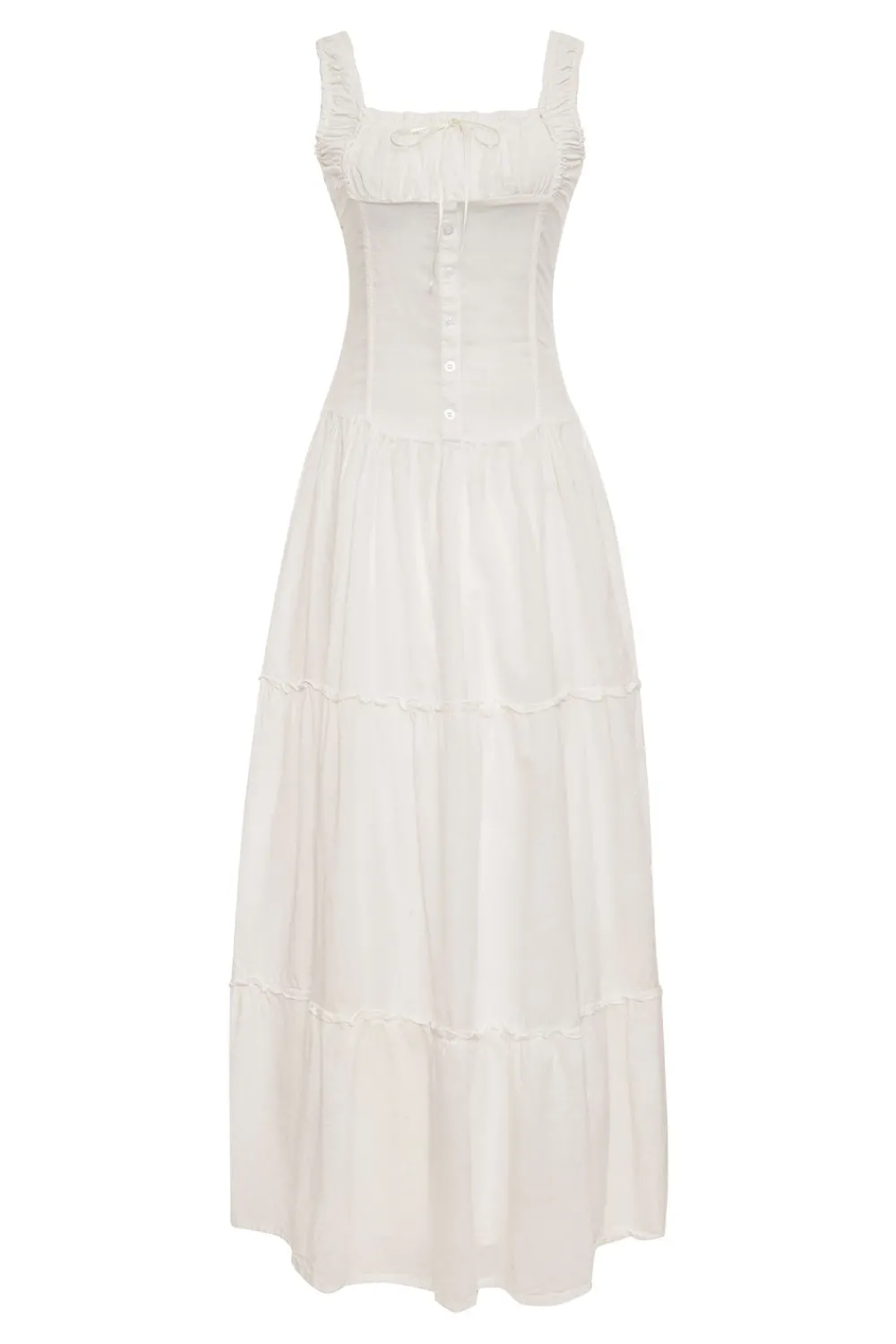 Dresses^Frankies Bikinis Christabelle Ruffle Maxi Dress Sunrose