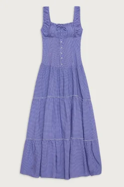 Dresses^Frankies Bikinis Christabelle Ruffle Maxi Dress Sailor Gingham