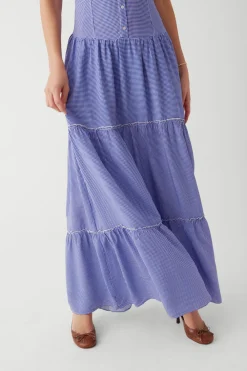 Dresses^Frankies Bikinis Christabelle Ruffle Maxi Dress Sailor Gingham