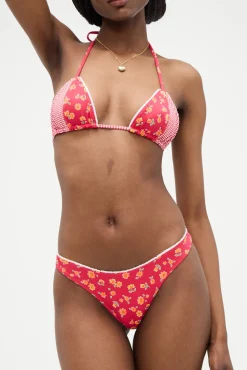 Tops|Bikinis^Frankies Bikinis Coastal Floral Micro Bikini Top Summer Flower