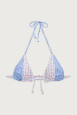 Tops|Bikinis^Frankies Bikinis Coastal Micro Floral Bikini Top Rose Picnic Ruffle