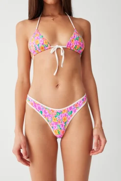 Tops|Bikinis^Frankies Bikinis Coastal Micro Triangle Bikini Top Daisy Pond