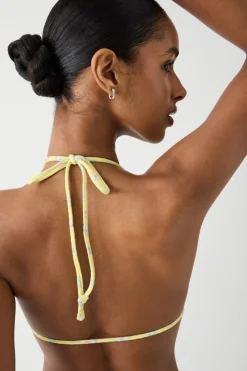 Tops|Bikinis^Frankies Bikinis Coastal Micro Triangle Bikini Top Pocketful of Posies