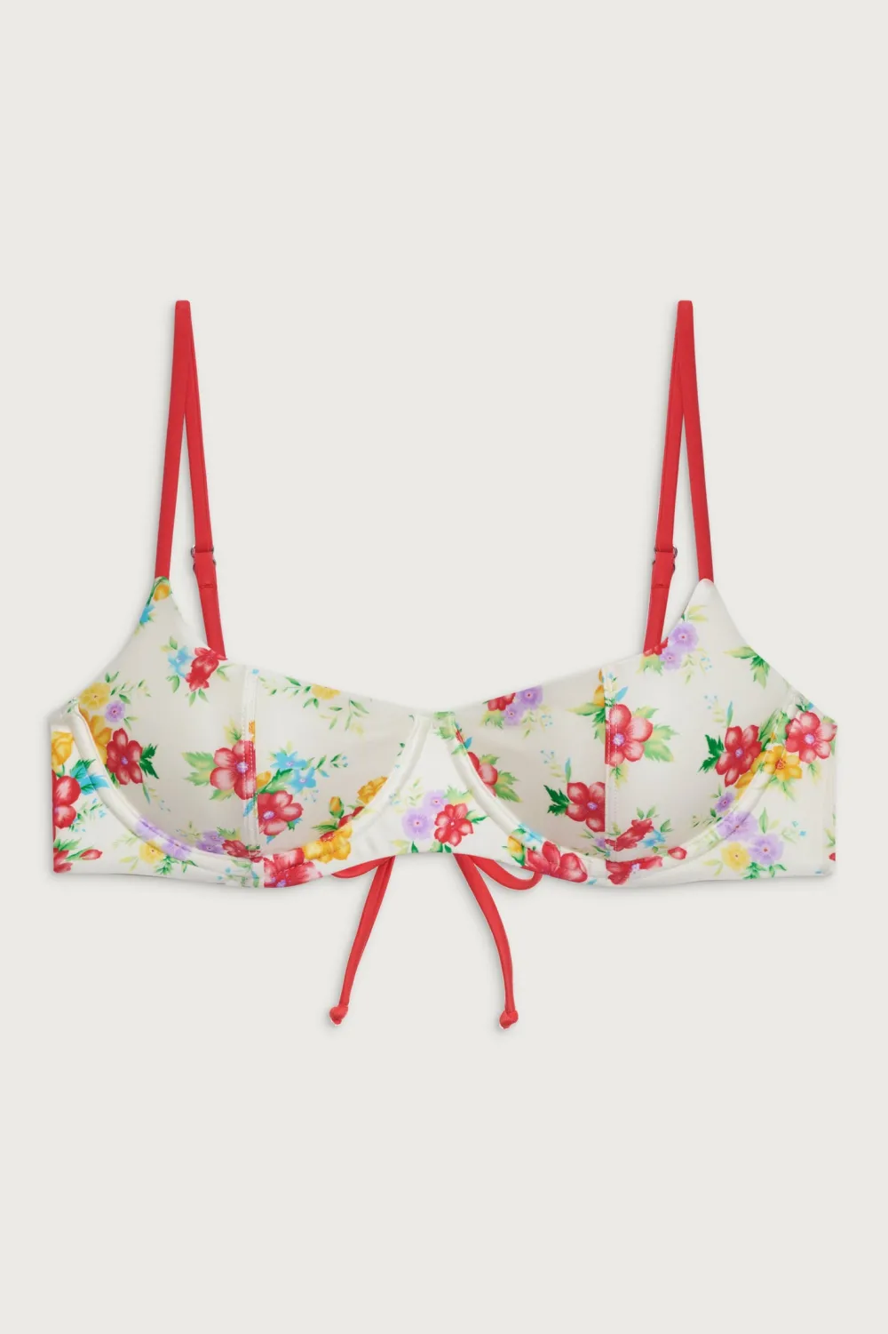 Tops|Bikinis^Frankies Bikinis Cola Shine Underwire Bikini Top Sweet Hibiscus
