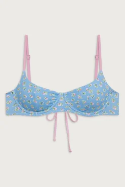 Tops|Bikinis^Frankies Bikinis Cola Underwire Balconette Bikini Top Blue Hawaii
