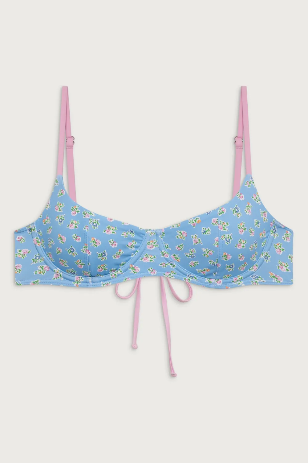 Tops|Bikinis^Frankies Bikinis Cola Underwire Balconette Bikini Top Blue Hawaii
