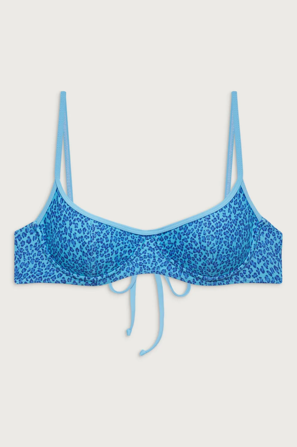 Tops|Bikinis^Frankies Bikinis Cola Underwire Bikini Top Cobalt Cheetah