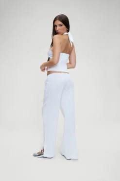 Tops|Matching Sets^Frankies Bikinis Cottage Halter Top White