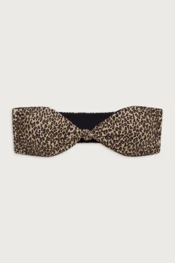 Tops|Bikinis^Frankies Bikinis Crescent Bandeau Bikini Top Baby Leopard