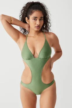 One Pieces^Frankies Bikinis Cruise Monokini One Piece Swimsuit Sea Moss