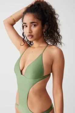 One Pieces^Frankies Bikinis Cruise Monokini One Piece Swimsuit Sea Moss
