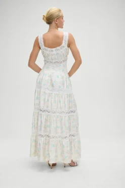 Dresses^Frankies Bikinis Dakota Floral Satin Maxi Dress French Riviera