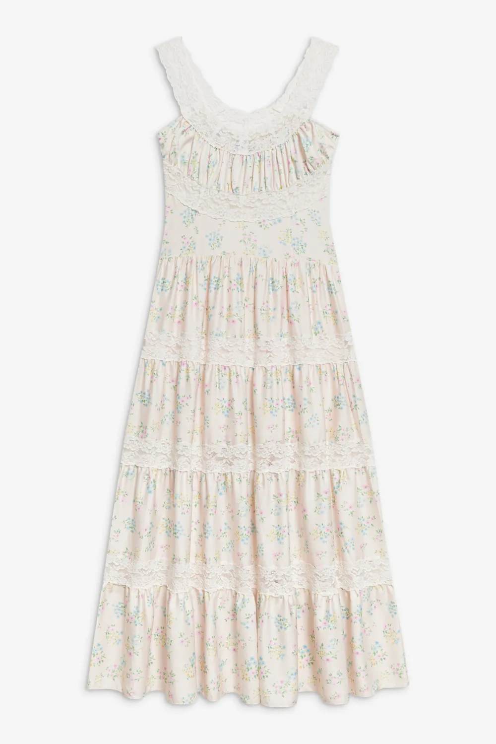 Dresses^Frankies Bikinis Dakota Floral Satin Maxi Dress French Riviera