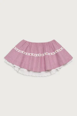 Bottoms|Matching Sets^Frankies Bikinis Darling Striped Skirt Peppermint