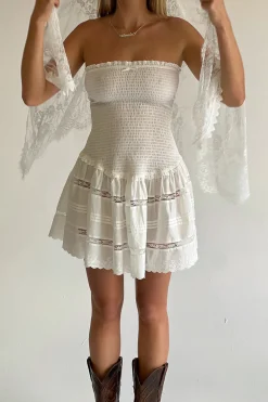 Dresses^Frankies Bikinis Day Princess Mini Dress White