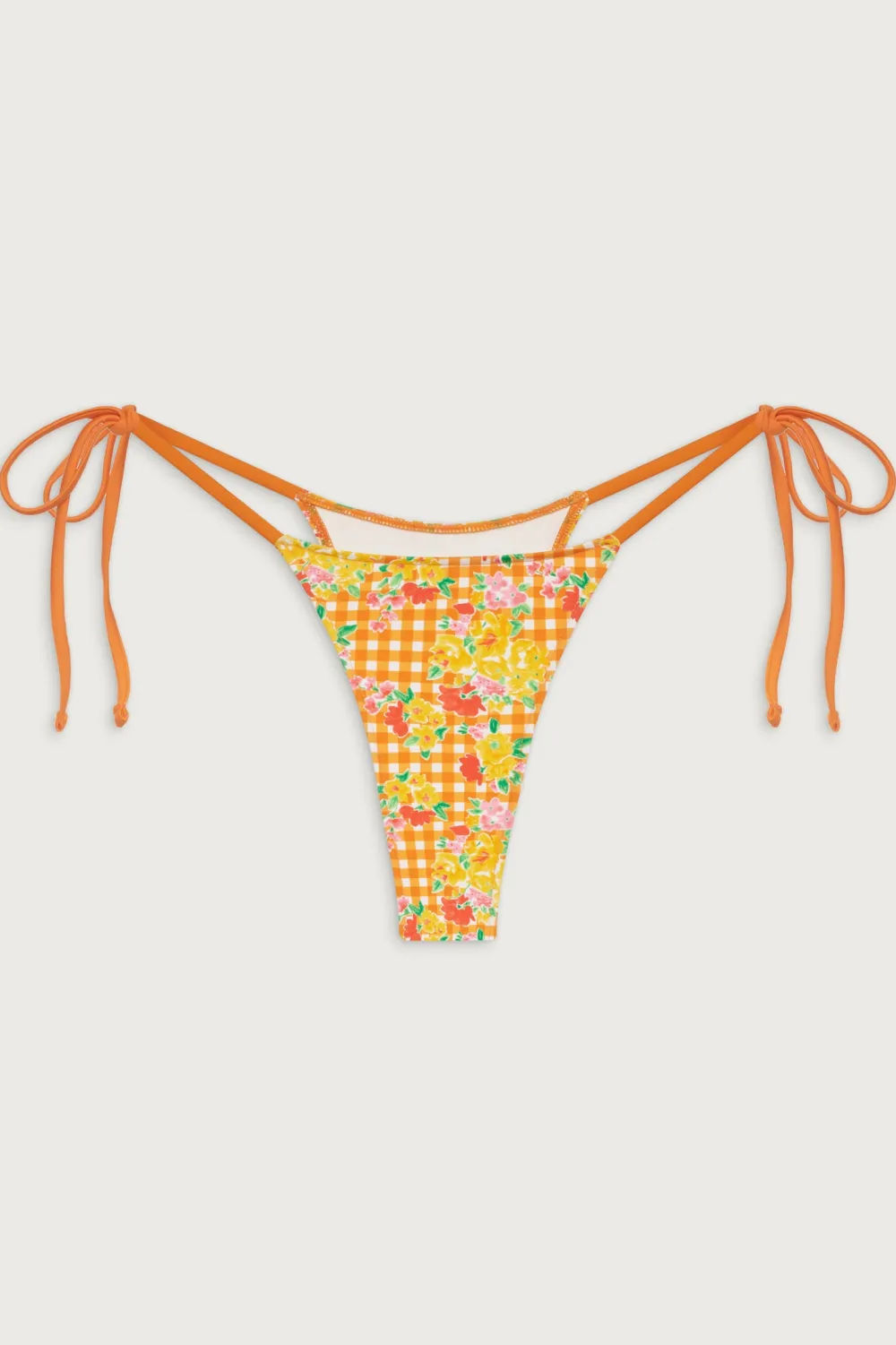 Bottoms|Bikinis^Frankies Bikinis Divine Floral Skimpy Bikini Bottom Marigold Gingham