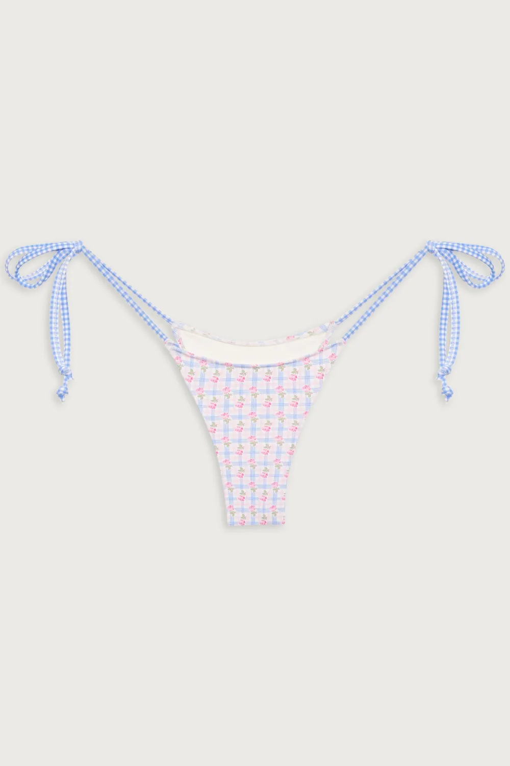 Bottoms|Bikinis^Frankies Bikinis Divine Plaid Skimpy Bikini Bottom Rose Picnic