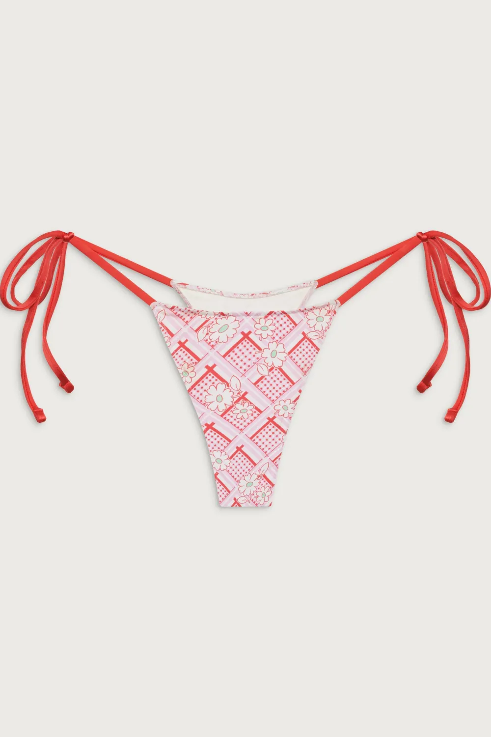 Bottoms|Bikinis^Frankies Bikinis Divine Skimpy Floral Bikini Bottom Red Rover