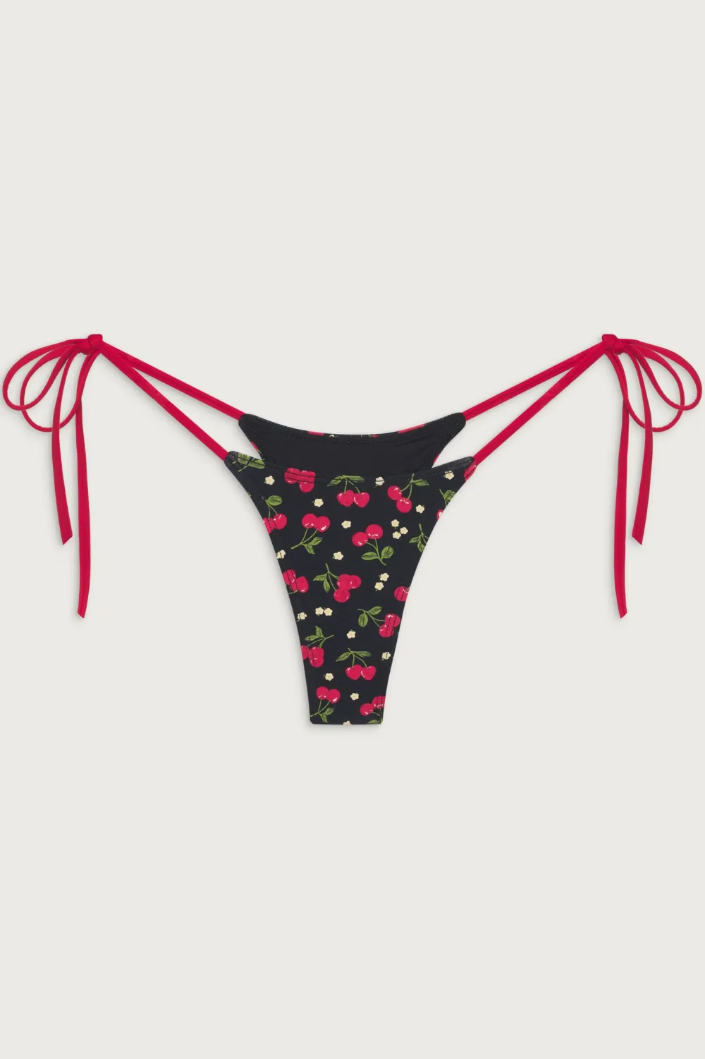 Bottoms|Bikinis^Frankies Bikinis Divine Tie Side Skimpy Bikini Bottom Cherry Hearts