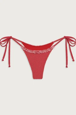Bottoms|Bikinis^Frankies Bikinis Divine Tie Side Skimpy Bikini Bottom Scarlet Dot